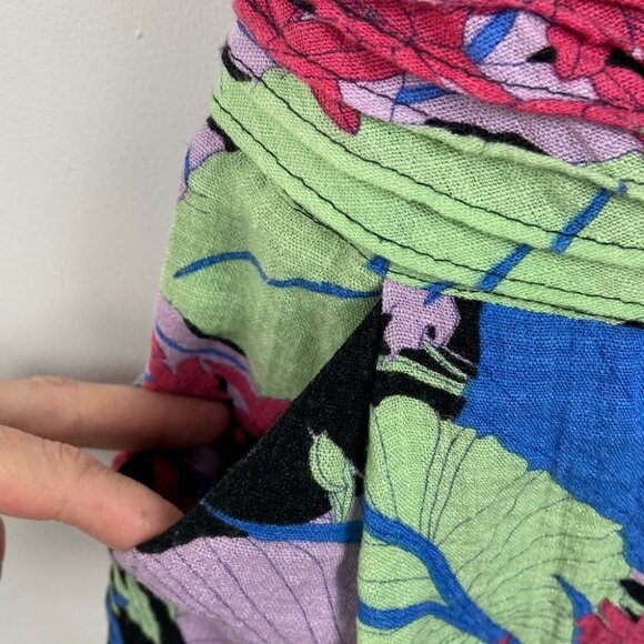 Urban Outfitters Kimchi Blue Field Day Strapless Floral Tropical Romper Boho 0 - Picture 9 of 9